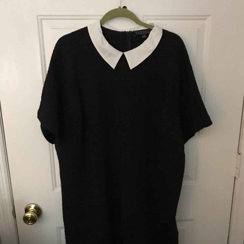 Black shift dress